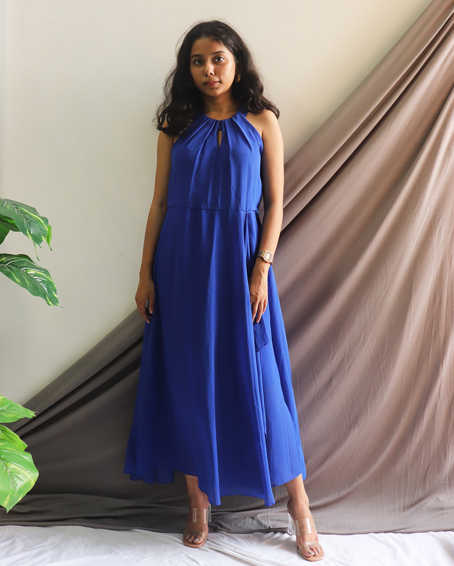 electric blue maxi