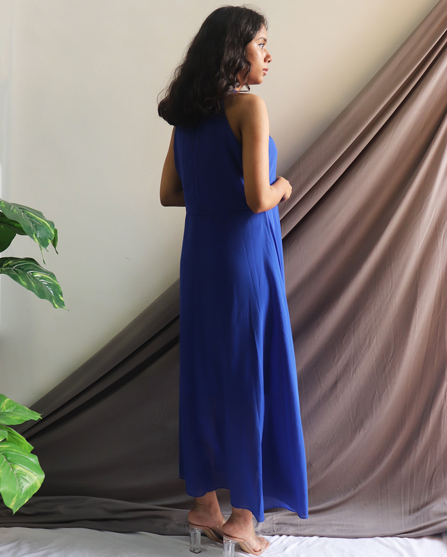 electric blue maxi